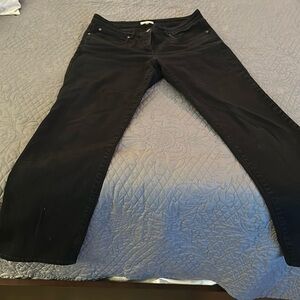 Eileen Fisher black straight leg jeans PM excellent condition